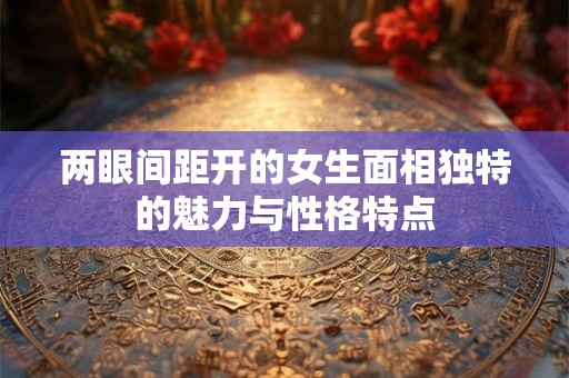两眼间距开的女生面相独特的魅力与性格特点 两眼间距开的女生面相独特的魅力与性格特点