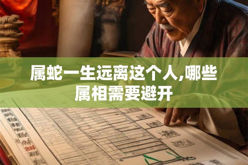 属蛇一生远离这个人,哪些属相需要避开 属蛇一生远离这个人,哪些属相需要避开