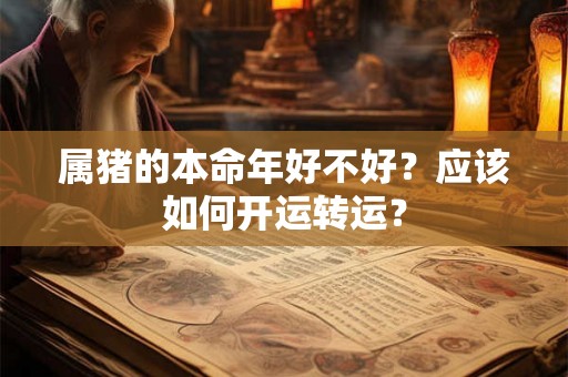 属猪的本命年好不好？应该如何开运转运？