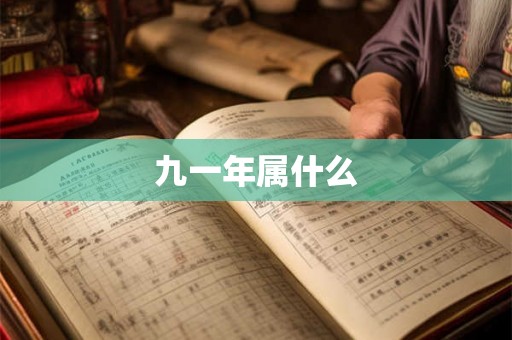 九一年属什么