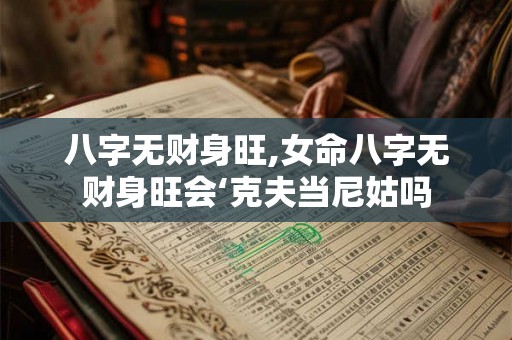 八字无财身旺,女命八字无财身旺会‘克夫当尼姑吗 八字无财身旺,女命八字无财身旺会‘克夫当尼姑吗