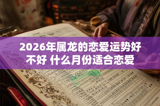 2026年属龙的恋爱运势好不好 什么月份适合恋爱