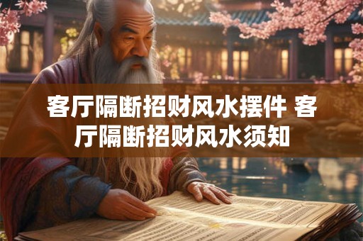 客厅隔断招财风水摆件 客厅隔断招财风水须知