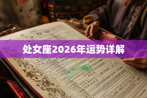 处女座2026年运势详解 处女座2026年运势详解
