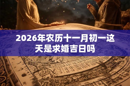 2026年农历十一月初一这天是求婚吉日吗