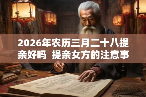 2026年农历三月二十八提亲好吗  提亲女方的注意事项