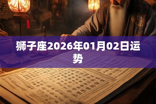 狮子座2026年01月02日运势