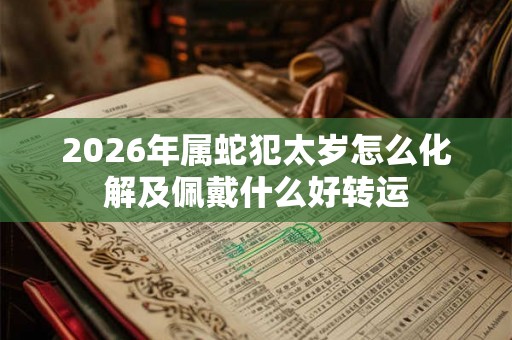 2026年属蛇犯太岁怎么化解及佩戴什么好转运