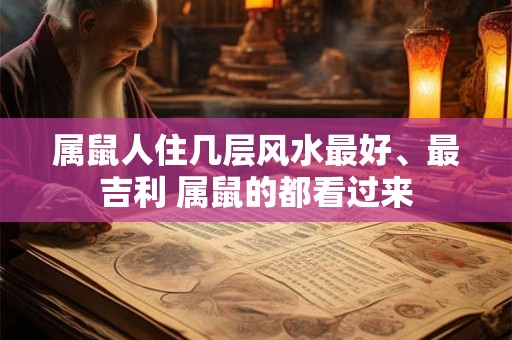属鼠人住几层风水最好、最吉利 属鼠的都看过来