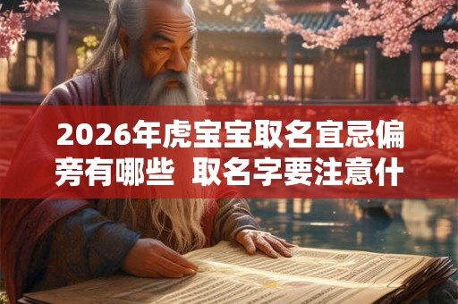 2026年虎宝宝取名宜忌偏旁有哪些  取名字要注意什么