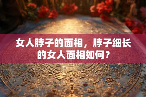 女人脖子的面相，脖子细长的女人面相如何？