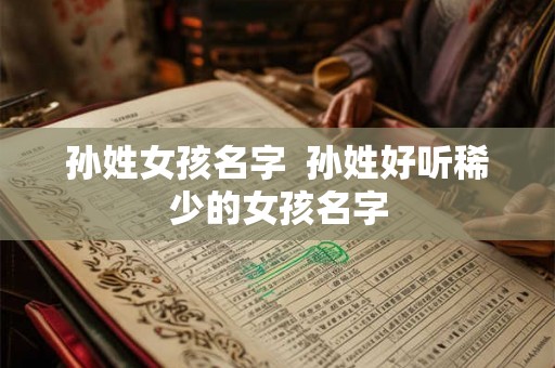 孙姓女孩名字 孙姓好听稀少的女孩名字 孙姓女孩名字 孙姓好听稀少的女孩名字
