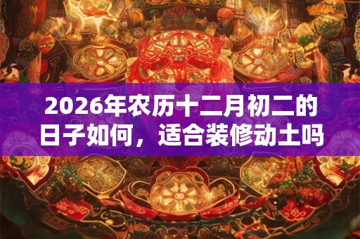 2026年农历十二月初二的日子如何，适合装修动土吗？