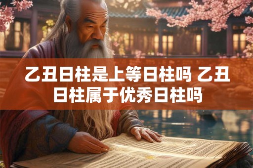乙丑日柱是上等日柱吗 乙丑日柱属于优秀日柱吗
