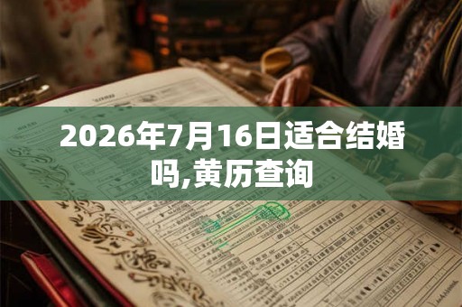 2026年7月16日适合结婚吗,黄历查询