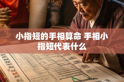 小指短的手相算命 手相小指短代表什么