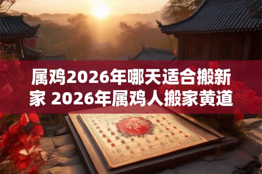 属鸡2026年哪天适合搬新家 2026年属鸡人搬家黄道吉日