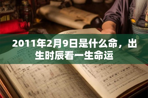 2011年2月9日是什么命，出生时辰看一生命运