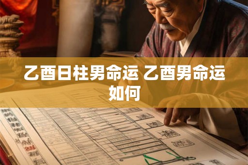 乙酉日柱男命运 乙酉男命运如何