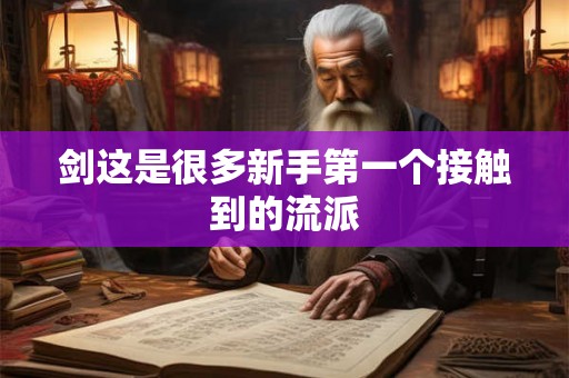 剑这是很多新手第一个接触到的流派
