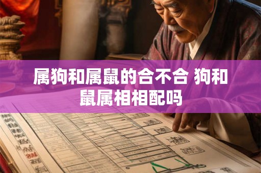 属狗和属鼠的合不合 狗和鼠属相相配吗 属狗和属鼠的合不合 狗和鼠属相相配吗