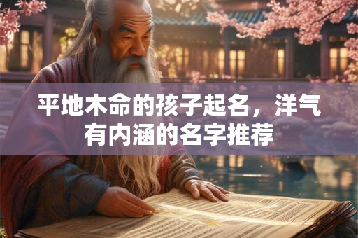 平地木命的孩子起名，洋气有内涵的名字推荐