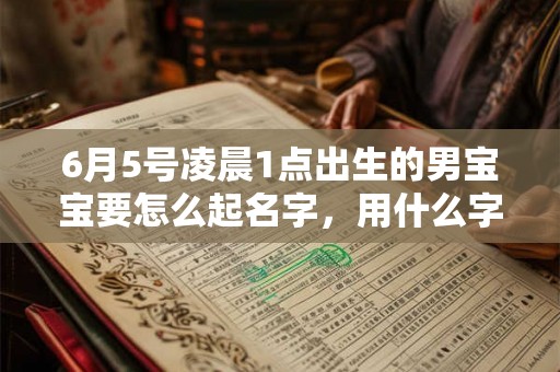 6月5号凌晨1点出生的男宝宝要怎么起名字，用什么字好