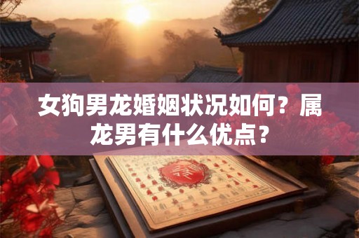 女狗男龙婚姻状况如何？属龙男有什么优点？