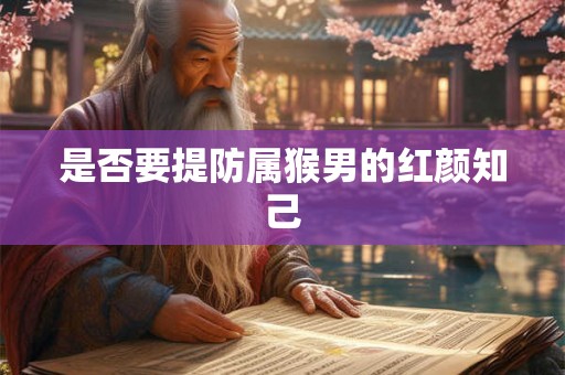 是否要提防属猴男的红颜知己