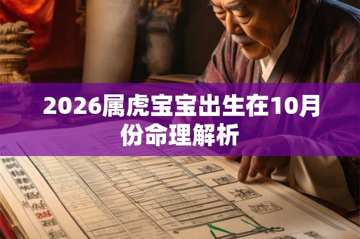 2026属虎宝宝出生在10月份命理解析