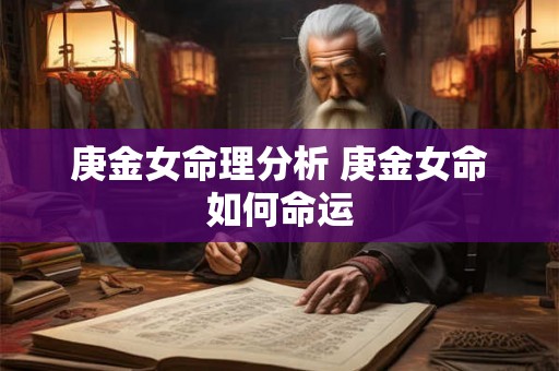 庚金女命理分析 庚金女命如何命运 庚金女命理分析 庚金女命如何命运