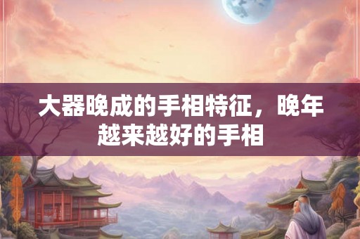 大器晚成的手相特征，晚年越来越好的手相