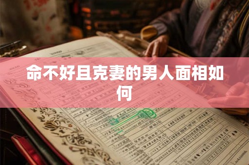 命不好且克妻的男人面相如何