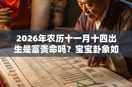 2026年农历十一月十四出生是富贵命吗?宝宝卦象如何? 2026年农历十一月十四出生是富贵命吗?宝宝卦象如何?