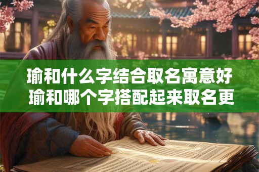 瑜和什么字结合取名寓意好 瑜和哪个字搭配起来取名更有寓意