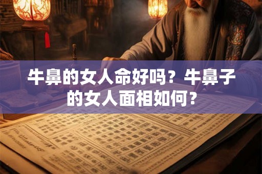 牛鼻的女人命好吗？牛鼻子的女人面相如何？