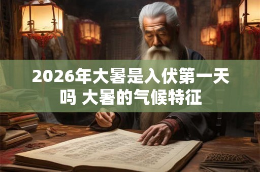 2026年大暑是入伏第一天吗 大暑的气候特征
