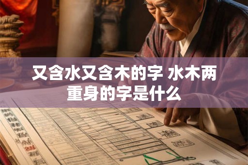 又含水又含木的字 水木两重身的字是什么