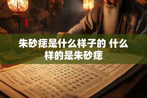 朱砂痣是什么样子的 什么样的是朱砂痣