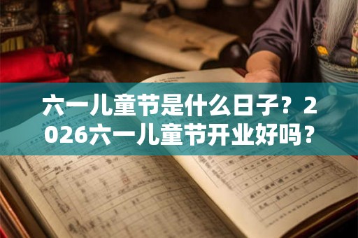 六一儿童节是什么日子？2026六一儿童节开业好吗？