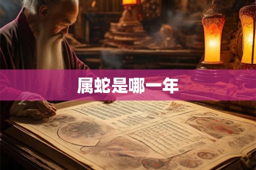 属蛇是哪一年