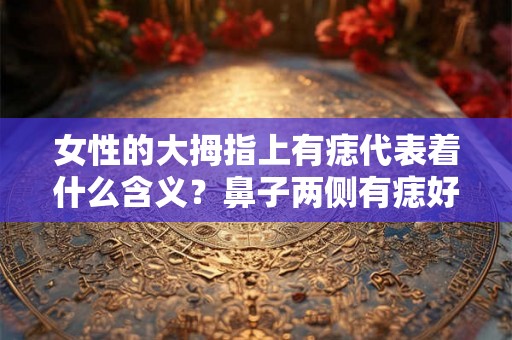 女性的大拇指上有痣代表着什么含义？鼻子两侧有痣好不好？