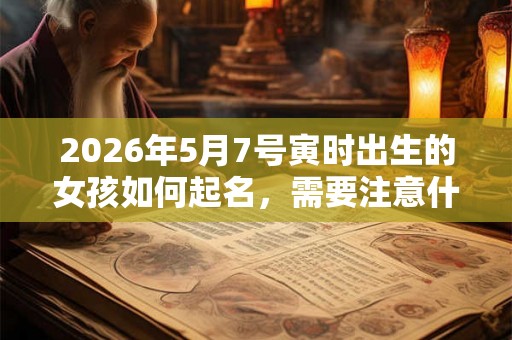 2026年5月7号寅时出生的女孩如何起名,需要注意什么 2026年5月7号寅时出生的女孩如何起名,需要注意什么
