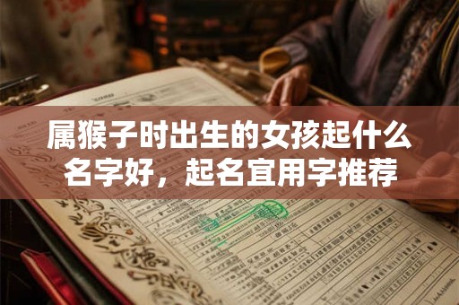 属猴子时出生的女孩起什么名字好,起名宜用字推荐 属猴子时出生的女孩起什么名字好,起名宜用字推荐