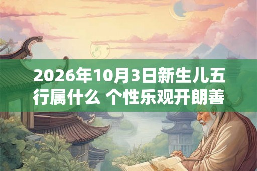 2026年10月3日新生儿五行属什么 个性乐观开朗善辞令