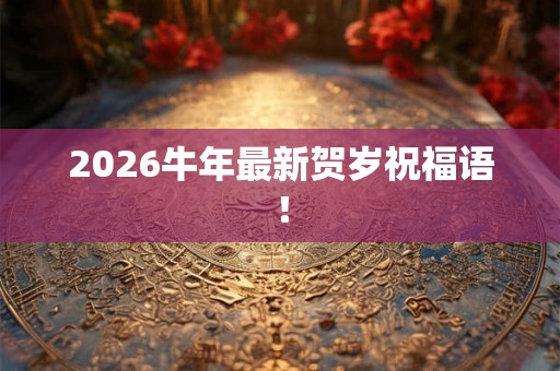 2026牛年最新贺岁祝福语！