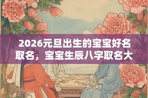 2026元旦出生的宝宝好名取名，宝宝生辰八字取名大全
