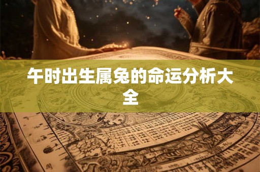 午时出生属兔的命运分析大全