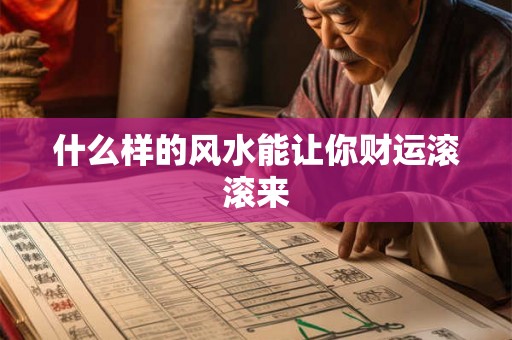什么样的风水能让你财运滚滚来 什么样的风水能让你财运滚滚来