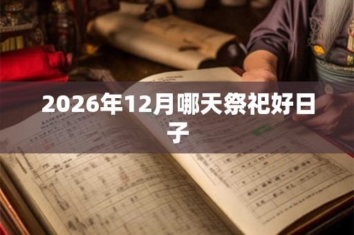2026年12月哪天祭祀好日子